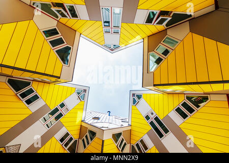 Rotterdam, Niederlande, 26. Mai 2017 - Der Cube Häuser in Rotterdam Stockfoto