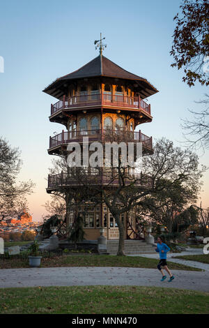 Patterson Park Pagode, Baltimore, Maryland. Stockfoto