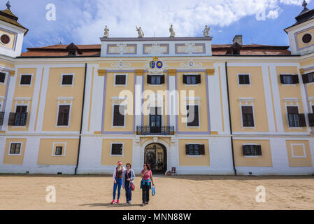 Schloss Milotice in Milotice Stadt in der Tschechischen Republik Stockfoto