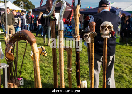 Anzeige der Stöcke an Stokesley zeigen, North Yorkshire, England, Großbritannien Stockfoto