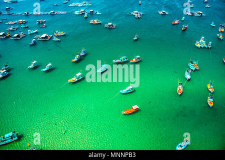 Die längste Seilbahn, Insel Phu Quoc in Vietnam. Stockfoto