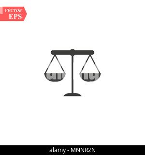 Maßstab der Gerechtigkeit, Recht, Rechtsanwälte Symbol Vektor Logo Vorlage eps 10. Stock Vektor