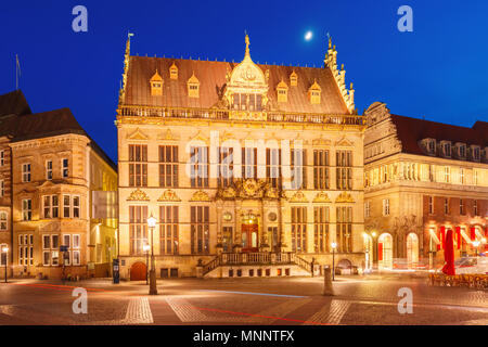 Alte Bremer Marktplatz in Bremen, Deutschland Stockfoto