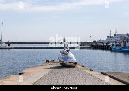 Skulptur HAN in Helsingor, Dänemark Stockfoto