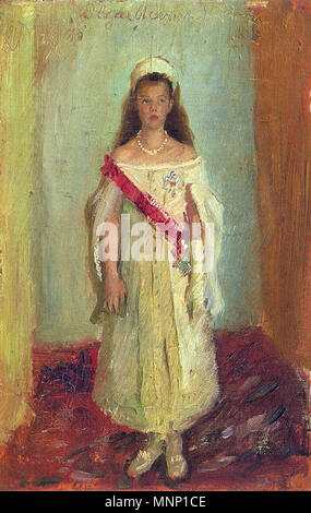 . Bildnis der Großfürstin Olga Alexandrowna Russlands. 1895. 941 Olga Alexandrovna von Russland durch L. Tuxen (1895) Stockfoto