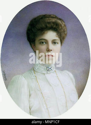 . Englisch: Bildnis der Großfürstin Olga Alexandrowna Russlands Русский: Ольга Александровна Куликовская - Романова. 19. 941 Olga Alexandrovna von Russland Stockfoto