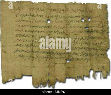 . Ein eigenes Schreiben auf Papyrus von Oxyrhynchus, geschrieben in einem griechischen Hand des zweiten Jahrhunderts AD (Oxyrhynchus Papyrus 932, (1914.21.0010), jetzt in der Spurlock Museum an der Universität von Illinois gehalten). Für eine englische Übersetzung und die Beschreibung der Papyrus finden Sie auf dieser Seite. Für eine Transkription des Griechischen, siehe auf dieser Seite (von der Duke Databank der dokumentarischen Papyri). Für eine grössere Abbildung, klicken Sie hier. . Diese Datei fehlt, Informationen zum Autor. 951 S. Oxy. VI 932 privater Brief auf Papyrus von Oxyrhynchus, in einem griechischen Hand des zweiten Jahrhunderts geschrieben AD Stockfoto
