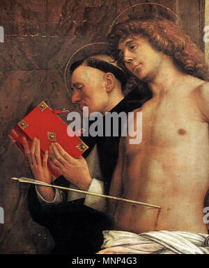 Englisch: San Giobbe Altarbild (Detail). San Giobbe Altarbild, Detail. ca. 1487. 954 Pala di San Giobbe, 05. Stockfoto