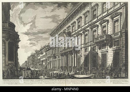 . 'Blick auf den Palazzo Mancini", Rom (Italien), der Sitz der Französischen Akademie seit 1725. 1752. Giovanni Battista Piranesi (1720 - 1778) Alternative Namen Gian Battista Piranesi; Giovan Battista Piranesi; Piranesi; Giambattista Piranesi Beschreibung Grafiker, Architekt und Graveur Geburtsdatum / Tod 4 Oktober 1720 9 November 1778 Ort der Geburt / Todes Mogliano Veneto, Republik Venedig Rom, Kirchenstaat Authority control: Q 316307 VIAF: 2546239 ISNI: 0000 0001 2117 9992 ULAN: 500114965 79006767 LCCN: n NLA: 35424195 WorldCat 955 Palazzo Mancini Stockfoto