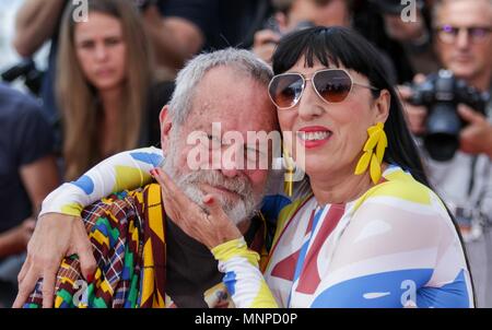 Terry Gilliam, Rossy De Palma Schauspielerin und Ector Getoetete Don Quixote, Photocall 71 St Cannes Film Festival Cannes, Frankreich, 19. Mai 2018 Dja 2093 71 St Cannes Film Festival Quelle: Allstar Bildarchiv/Alamy leben Nachrichten Stockfoto