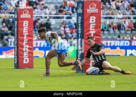 19. Mai 2018, St. James' Park, Newcastle, England; Betfred Super League Magic Wochenende, Widnes Wikinger v St Helens; Stockfoto