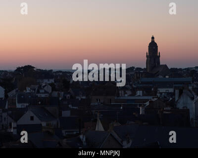 Stadtbild von Le Croisic Stockfoto