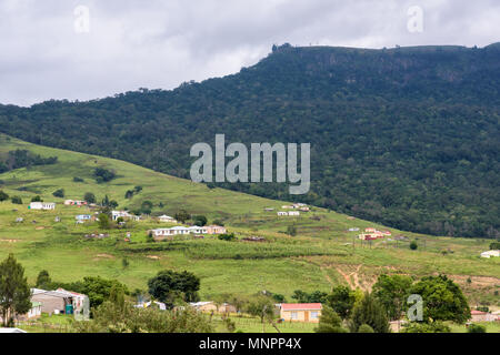 Ländliche Szene in der Nähe von Hogsback im östlichen Kap, Südafrika Stockfoto