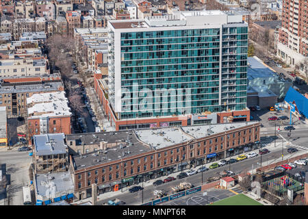Luftaufnahme von Lakeview Nachbarschaft Stockfoto