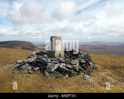 Gipfel von creag Mhor, Ben Armine Stockfoto