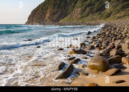 Boomerang Beach auf der Mitte der Nordküste von New South Wales, Australien Stockfoto