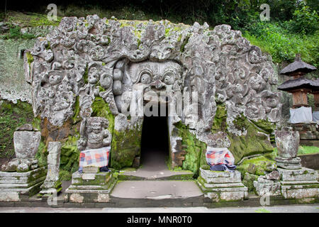 Goa Gajah Tempel, Ubud, Bali, Indonesien. Stockfoto