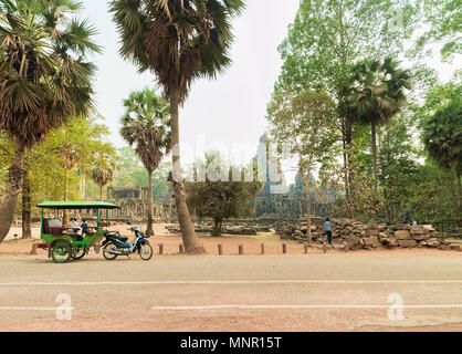 Siem Reap, Kambodscha -, 4. März 2016: Angkor Thom Tempel Komplex in Siem Reap in Kambodscha. Stockfoto