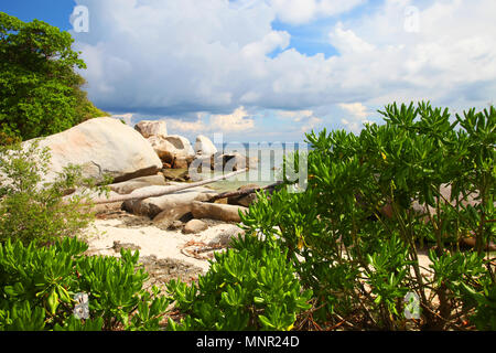 Lengkuas Insel Belitung in Indonesien Stockfoto