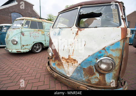 Vintage, retro Volkswagen VW Transorters Stockfoto