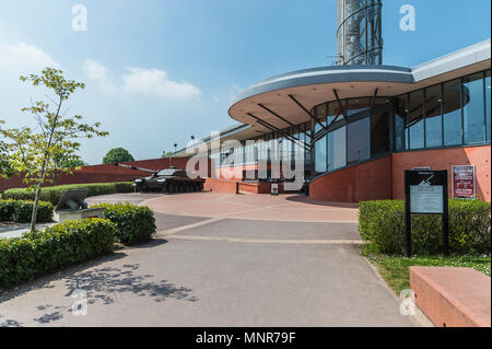 Eingang zum bovington Camp Tank Museum Stockfoto