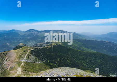 Dirfi Berglandschaft in Euböa in Griechenland Stockfoto