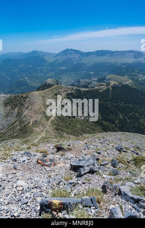 Dirfi Berglandschaft in Euböa in Griechenland Stockfoto