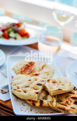 In der Nähe der feine Vorspeise serviert zum Mittag- und Abendessen Stockfoto