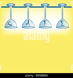 Cafe einfache Poster Vector Illustration Stock Vektor