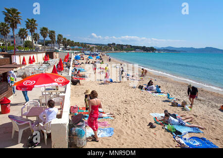 Baden Strand in La Ciotat, Bouches-du-Rhône der Region Provence-Alpes-Côte d'Azur, Südfrankreich, Frankreich, Europa Stockfoto