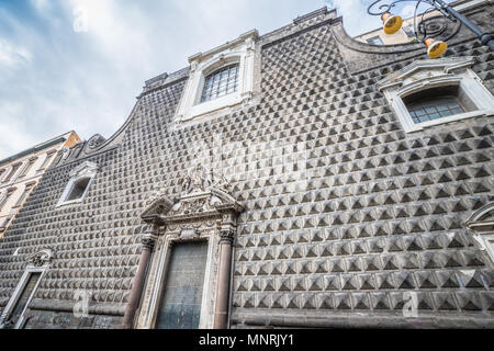 Gesù Kirche in Neapel in Italien Stockfoto