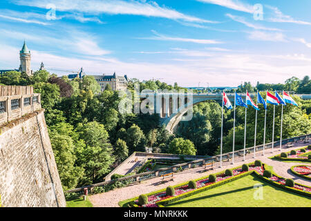 Sommer in Luxemburg Stockfoto