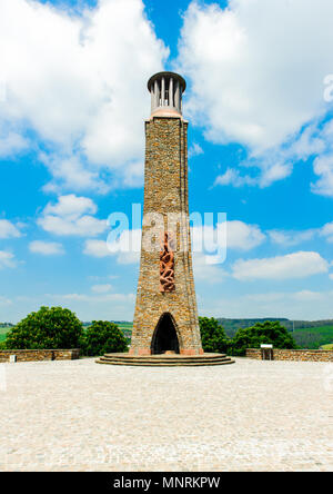 Streikdenkmal Denkmal, Wiltz, Luxemburg. Dieses Denkmal erinnert an den nationalen Streik von Luxemburg im Jahre 1942. Stockfoto