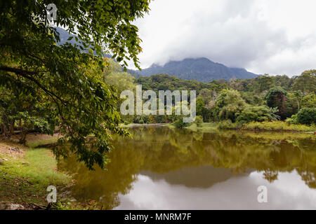 See in der Kuching, Sarawak Culture Village Stockfoto