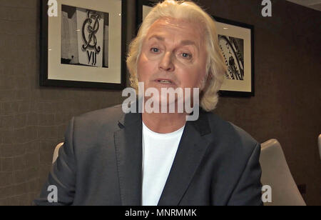 Bildschirmfoto entnommen aus PA Video von David Emanuel, der gesagt hat "Meghan Markle Kleid war "Einfach, stilvoll, elegant und dezent". Stockfoto