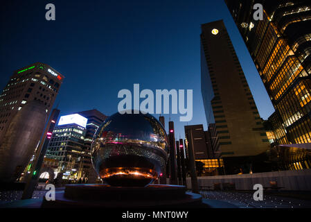 Am 4. April, 2018. Südkorea, Seoul Samseong Station Star-Yard Bibliothek Stockfoto