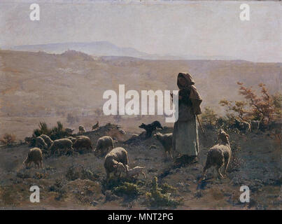 966 Paul Vayson Musée de Grenoble Gardeuse de Moutons Stockfoto