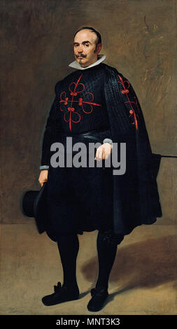 Don Pedro de Barberana y Aparregui, mit Calatrava Kreuz 1632. 970 Pedro de Barberana Stockfoto