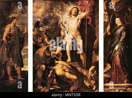 Die Auferstehung Christi zwischen 1611 und 1612. 977 Peter Paul Rubens - Die Auferstehung Christi - WGA 20209 Stockfoto