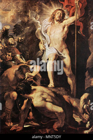 Die Auferstehung Christi zwischen 1611 und 1612. 977 Peter Paul Rubens - Die Auferstehung Christi - WGA20210 Stockfoto