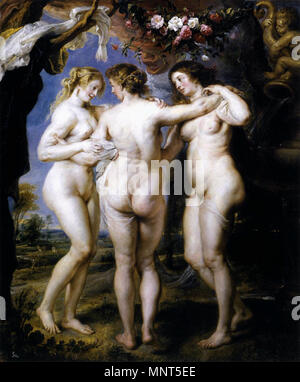 Die drei Grazien 1639. 977 Peter Paul Rubens - Die drei Grazien - WGA 20323 Stockfoto