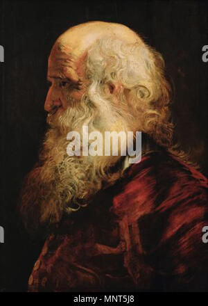 English: Studienkopf eines Greises Englisch: Studie der Kopf eines alten Mannes English: um 1610. 978 Peter Paul Rubens 159 Stockfoto