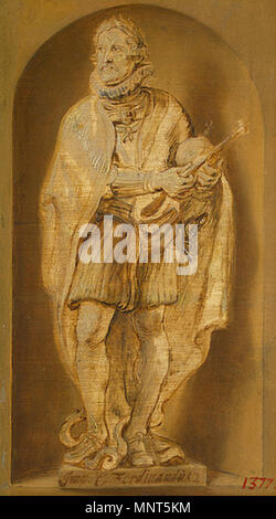 Statuen der Kaiser der Habsburger Dynastie. Englisch: Ferdinand II. 1634. Öl auf. 38,5 × 15,1 × 21,5 cm (8,4 Zoll). St. Petersburg, Eremitage. . 1634. 978 Peter Paul Rubens 196 Stockfoto