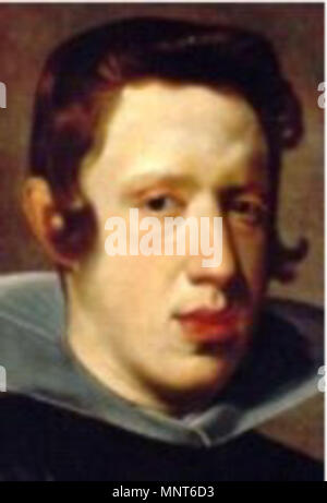 . Philip IV im Jahr 1623. Fragment der Malerei 1624 (Kopie des Autors von neu lackiert 1623). 1624. Diego Velázquez (1599-1660) Alternative Namen Velázquez, Diego Rodríguez de Silva y Velázquez, Diego Rodriguez de Silva y Velázquez, Diego Rodriguez de Silva Velázquez, Diego de Silva Velàzquez; Diego De Velázquez y Silva, Diego Rodríguez de Silva y Velasquier; Diego Velasques; Diego Rodríguez de Silva y Velasquiz; Diego Velásquez; Diego; Velasquex Valesquez; diego Diego Velázquez y Silva, Diego de Silva Velázquez, Diego de Silva Velázquez, Diego Villasco; Diego de Velázquez, Diego de Silva y Si Stockfoto