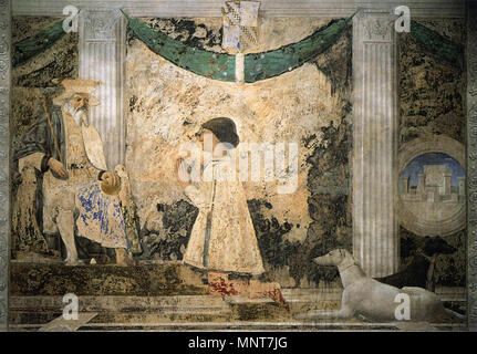 Hl. Sigismund und Sigismondo Pandolfo Malatesta 1451. 986 Piero della Francesca - Hl. Sigismund und Sigismondo Pandolfo Malatesta-WGA 17599 Stockfoto