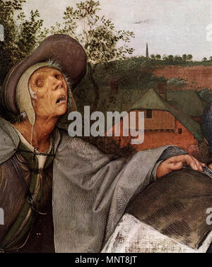 Das Gleichnis von den Blinden geführt (Detail) 1568. 990 Pieter Bruegel der Ältere - das Gleichnis von den Blinden geführt (Detail) - WGA 3513 Stockfoto