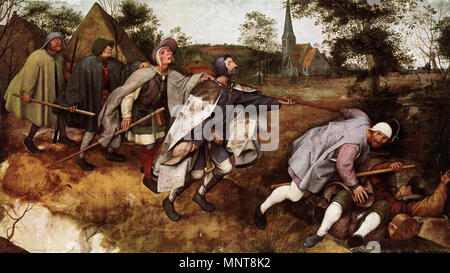 Das Gleichnis von den Blinden geführt 1568. 990 Pieter Bruegel der Ältere - das Gleichnis von den Blinden geführt - WGA 3511 Stockfoto