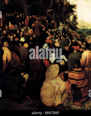 Die Predigt des hl. Johannes des Täufers (Detail) 1566. 990 Pieter Bruegel der Ältere - die Predigt des hl. Johannes des Täufers (Detail) - WGA 3483 Stockfoto