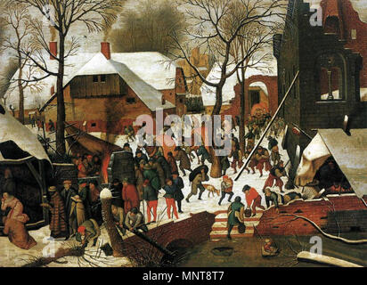 Die Anbetung der Könige um 1600. 991 Pieter Brueghel der Jüngere - Anbetung der Heiligen Drei Könige - WGA 03612 Stockfoto