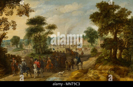 Englisch: aus dem Dreißigjährigen Krieg Szene zwischen 1625 und 1654. 993 Pieter Meulener-Szene aus dem Dreißigjährigen Krieg Stockfoto